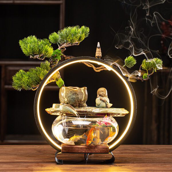Water Fountain Fish Tank Lamp Decorations - Image 7