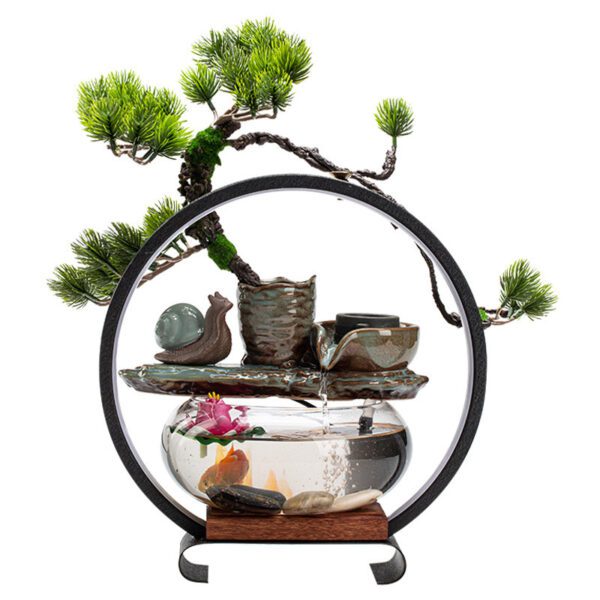 Water Fountain Fish Tank Lamp Decorations - Image 4